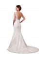 Sleeveless Sweetheart Lace Ivory Chapel Train Long Sexy Wedding Dress Adelaide