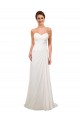 Sleeveless Sweetheart Soft Chiffon Ivory Chapel Train Wedding Gowns Adelaide