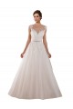 Sleeveless Sweetheart Tulle & Lace Ivory Ball Gown Chapel Train Wedding Dress Adelaide