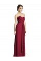 Sleeveless Sweetheart Soft Chiffon Burgundy A-Line Long Formal Dress / Bridesmaid Dress Adelaide
