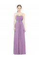Sleeveless Sweetheart Soft Chiffon Dark Lavender Long Bridesmaid Dress Adelaide