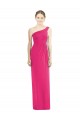 Sleeveless One Shoulder Soft Chiffon Azalea Long Bridesmaid Dress Adelaide