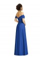 Cap Sleeves Sweetheart Soft Chiffon Royal Blue Long Semi Formal Evening Dress / Bridesmaid Dress Adelaide