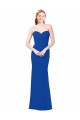 Sleeveless Sweetheart Chiffon Royal Blue Long Bridesmaid Dress / Evening Gowns Adelaide