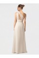 Sleeveless One Shoulder Soft Chiffon Black A-Line Long Bridesmaid Dress Adelaide