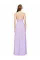 Sleeveless Strapless Soft Chiffon Lilac Long Evening Dress / Bridesmaid Dress Adelaide