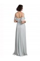 Sleeveless Spaghetti Straps Soft Chiffon Frost Long Formal Dress / Bridesmaid Dress Adelaide
