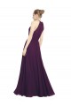 Sleeveless Halter Neck Chiffon Grape Long Bridesmaid Dress / Evening Dress Adelaide