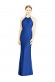 Sleeveless High Neck Soft Chiffon Royal Blue Long Bridesmaid Dress Adelaide