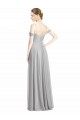 Sleeveless Sweetheart Lxue Chiffon Silver Long Bridesmaid Dress Adelaide