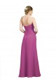 Sleeveless Sweetheart Soft Chiffon Wild Berry Long Bridesmaid Dress Adelaide