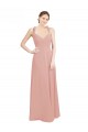Sleeveless Sweetheart Chiffon Bliss Pink Long Bridesmaid Dress / Evening Dress Adelaide