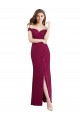 Sleeveless High Neck Soft Chiffon & Lace Long Bridesmaid Dress / Formal Dress Adelaide