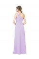 Sleeveless One Shoulder Soft Chiffon Lilac Long Formal Evening Gown / Bridesmaid Dress Adelaide