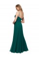 Sleeveless Square Neck Soft Chiffon Hunter Long Bridesmaid Dress Adelaide