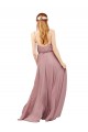Sleeveless Sweetheart Chiffon Royal Blue Long Bridesmaid Dress / Evening Dress Adelaide