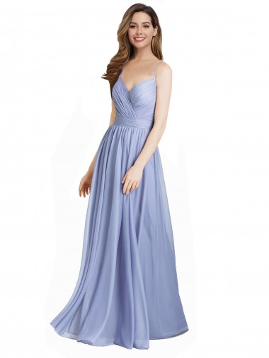 Sleeveless Sweetheart Chiffon & Lace Long Bridesmaid Dress / Evening Dress Adelaide