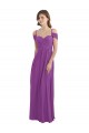 Cold Shoulder Sweetheart Soft Chiffon Dahlia Long Bridesmaid Dress Adelaide