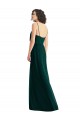Sleeveless V-Neck Soft Chiffon Ever Green Long Semi Formal Evening Dress / Bridesmaid Dress Adelaide