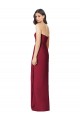 Sleeveless Strapless Soft Chiffon Olive Green Long Bridesmaid Dress Adelaide
