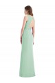 Sleeveless V-Neck Chiffon Mint Green Long Bridesmaid Dress / Evening Dress Adelaide