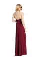 Sleeveless High Neck Soft Chiffon Dark Green Long Semi Formal Evening Dress / Bridesmaid Dress Adelaide