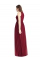 Sleeveless Halter Neck Soft Chiffon Lilac Long Bridesmaid Dress Adelaide
