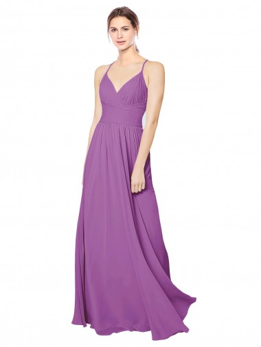 Sleeveless Sweetheart Soft Chiffon Dahlia Long Formal Dress / Bridesmaid Dress Adelaide