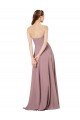 Sleeveless Strapless Soft Chiffon Grape Long Formal Dress / Bridesmaid Dress Adelaide