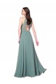Sleeveless Halter Neck Chiffon Dark Lavender Long Bridesmaid Dress / Evening Dress Adelaide