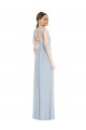 Sleeveless Sweetheart Soft Chiffon Sea Glass Long Semi Formal Evening Dress / Bridesmaid Dress Adelaide