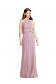 Sleeveless Halter Neck Chiffon Primrose Long Bridesmaid Dress / Evening Dress Adelaide