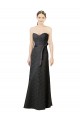 Sleeveless Sweetheart Lace Slate Grey Long Bridesmaid Dress Adelaide