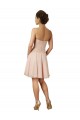 Sleeveless Sweetheart Soft Chiffon & Lace Pink Knee Length Bridesmaid Dress Adelaide