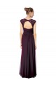 Sleeveless Sweetheart Soft Chiffon & Lace Grape Long Formal Dress / Bridesmaid Dress Adelaide