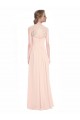 Sleeveless Sweetheart Soft Chiffon & Lace Mint Green Long Bridesmaid Dress Adelaide