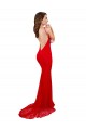 Sleeveless High Neck Lace Red Long Evening Gown / Prom Dress / Bridesmaid Dress Adelaide