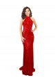 Sleeveless High Neck Sequin Red Long Formal Evening Gown / Prom Dress / Bridesmaid Dress Adelaide