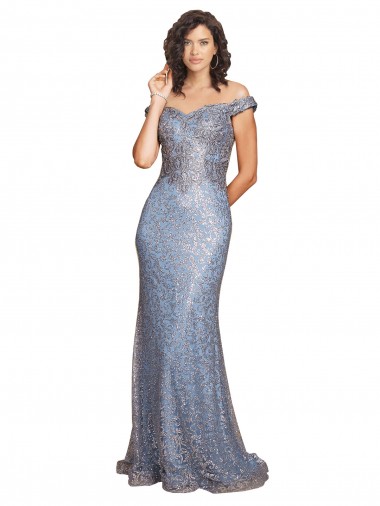 Sleeveless Sweetheart Sequin Long Formal Evening Gown / Prom Dress / Bridesmaid Dress Adelaide