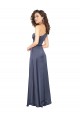 Sleeveless One Shoulder Silk like Satin Dusk Long Formal Evening Gown / Prom Dress / Bridesmaid Dress Adelaide