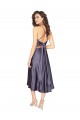 Sleeveless Scoop Neck Silk like Satin Dusk Midi Length Prom Dress / Bridesmaid Dress Adelaide