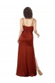 Sleeveless Square Neck Silk like Satin Red Long Formal Evening Gown / Prom Dress / Bridesmaid Dress Adelaide