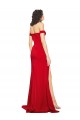 Sleeveless Sweetheart Silk like Satin Red Long Formal Evening Gown / Prom Dress / Bridesmaid Dress Adelaide
