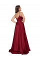 Sleeveless Sweetheart Silk like Satin French Blue Long Black Tie Evening Gown / Prom Dress / Bridesmaid Dress Adelaide