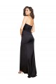 Sleeveless One Shoulder Silk like Satin Black Long Evening Dress / Bridesmaid Dress Adelaide