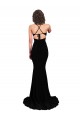 Sleeveless V-Neck Spandex Black Long Formal Evening Gown / Prom Dress / Bridesmaid Dress Adelaide