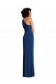 Sleeveless One Shoulder Spandex Royal Blue Long Semi Formal Evening Dress / Prom Dress / Bridesmaid Dress Adelaide