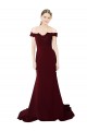 Sleeveless Sweetheart Stretch Crepe & Lace Burgundy Gold Sweep Train Formal Evening Gown / Prom Dress / Bridesmaid Dress Adelaide