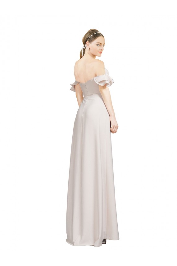 Sleeveless Sweetheart Stretch Crepe Red Long Formal Evening Gown / Prom Dress / Bridesmaid Dress Adelaide