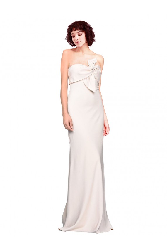 Sleeveless Strapless Stretch Crepe Mermaid Long Prom Dress / Bridesmaid Dress Adelaide